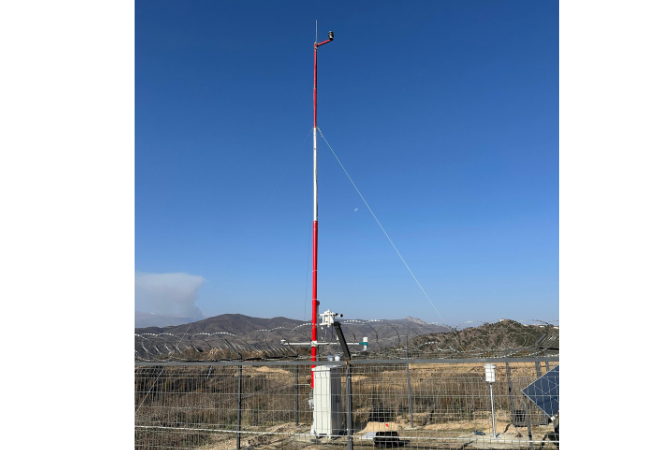10 m Meteorological mast (tiltable)